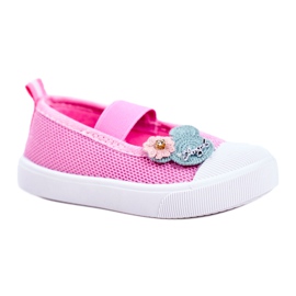 Le Scarpe Sneakers rosa con velcro per bambini Estienne