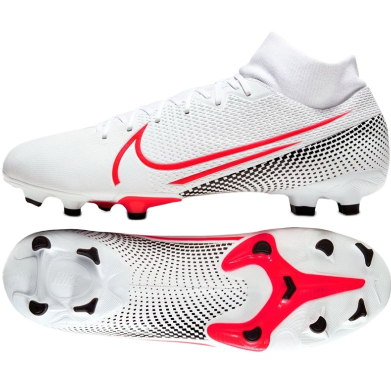 Scarpa da calcio Nike Mercurial Superfly 7 Academy FG / MG M AT7946-160 bianca