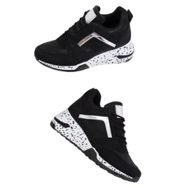 Scarpe sportive nere nere C131 Negro nero