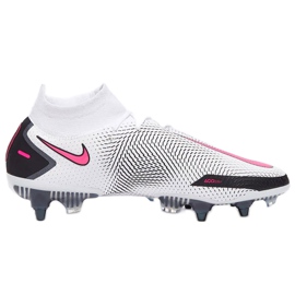 Nike Phantom Gt Elite Df SG-PRO Ac M CW6591-160 scarpe da calcio multicolore bianca