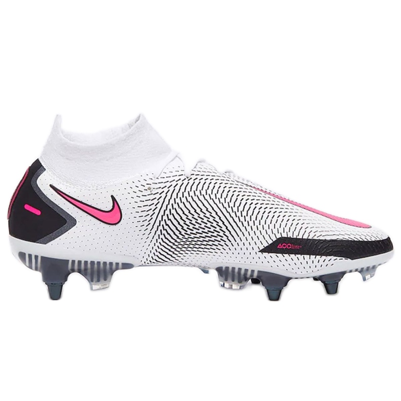 Nike Phantom Gt Elite Df SG-PRO Ac M CW6591-160 scarpe da calcio multicolore bianca