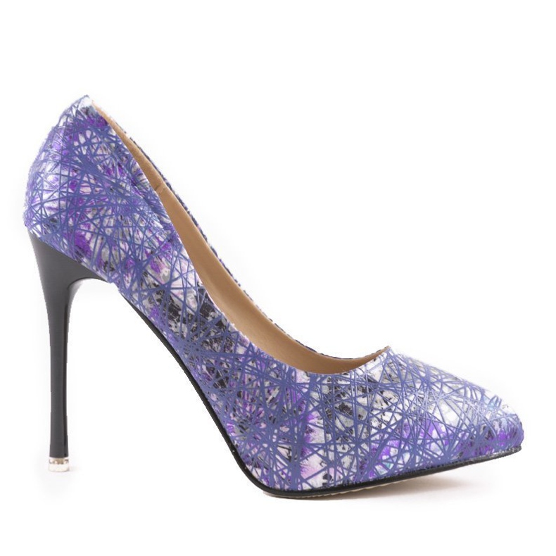Spille di fiori viola 0116-4 multicolore