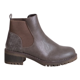 J. Star Stivali slip-on su un palo marrone