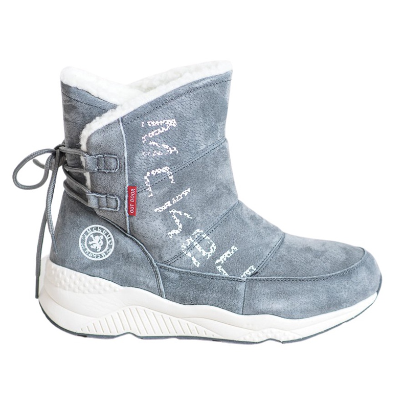 Stivali da neve in pelle MCKEYLOR grigio