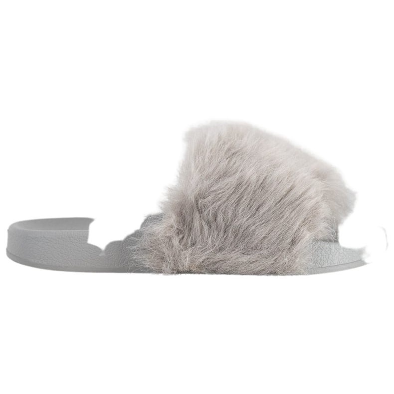 SHELOVET Pantofole In Gomma Con Pelliccia grigio