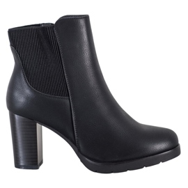 J. Star Stivali eleganti con tacco alto nero