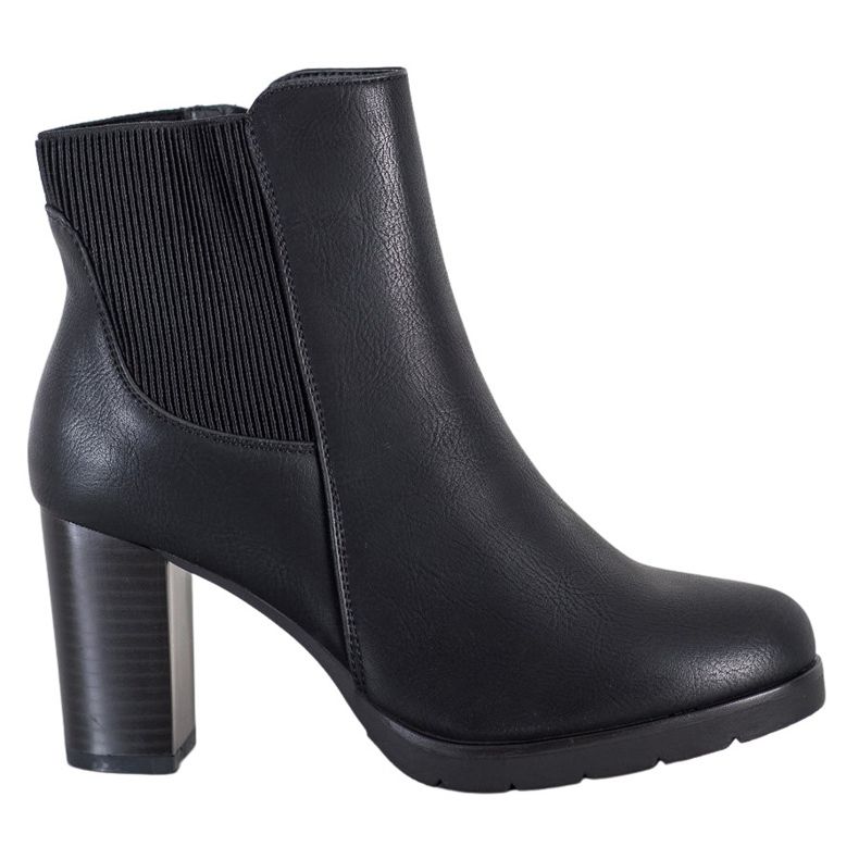 J. Star Stivali eleganti con tacco alto nero