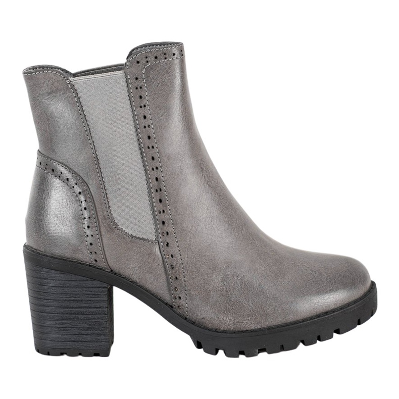 J. Star Stivali slip-on sulla piattaforma grigio