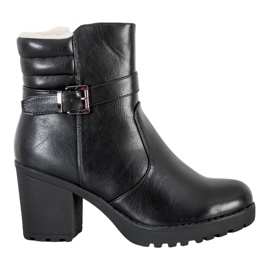 J. Star Comodi stivali in ecopelle nero