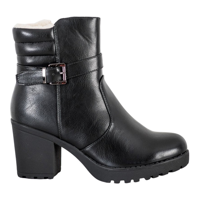 J. Star Comodi stivali in ecopelle nero