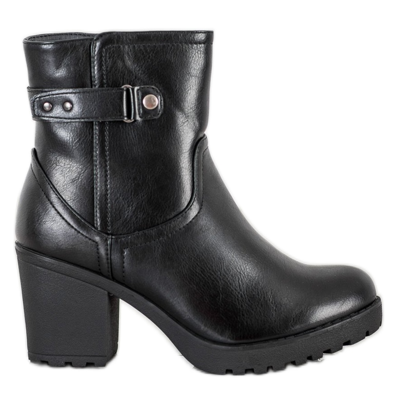 J. Star Stivali caldi sul post nero