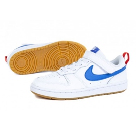 Nike Court Borough Low 2 (PSV) Jr BQ5451-109 scarpe bianca