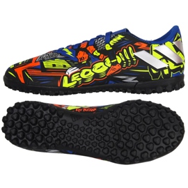 Scarpe da calcio Adidas Nemeziz Messi 19.4 Tf Jr EH0602 blu navy, multicolore multicolore