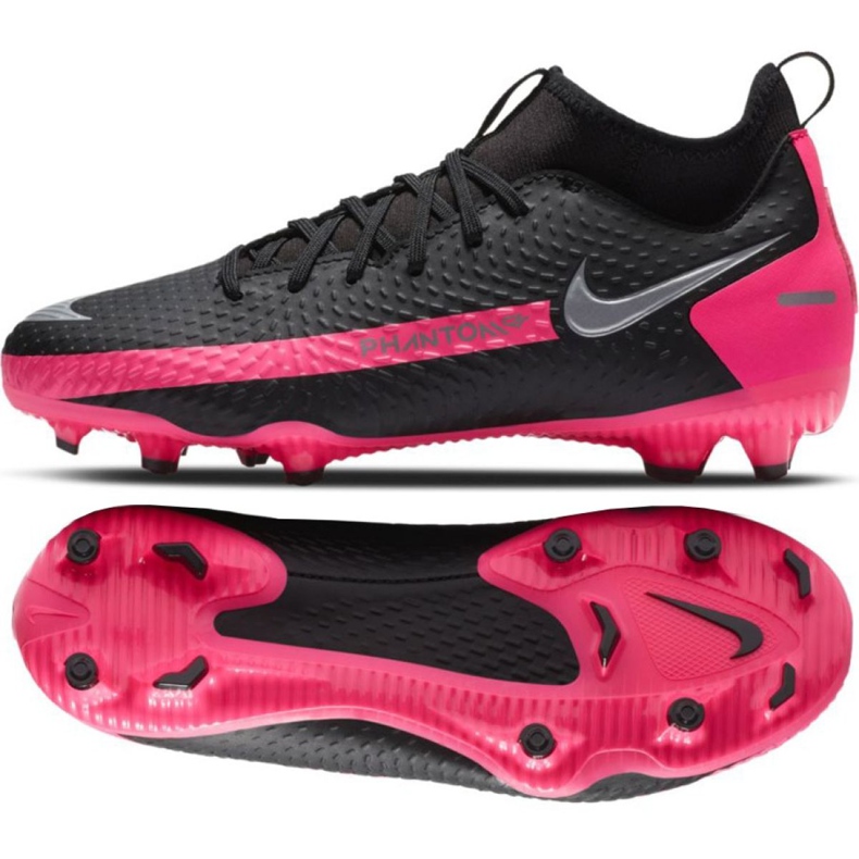 Nike Phantom Gt Academy Df FG / MG Jr CW6694-006 scarpe da calcio multicolore nero