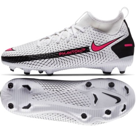 Scarpe da calcio Nike Phantom Gt Academy Df FG / MG Jr CW6694-160 multicolore bianca
