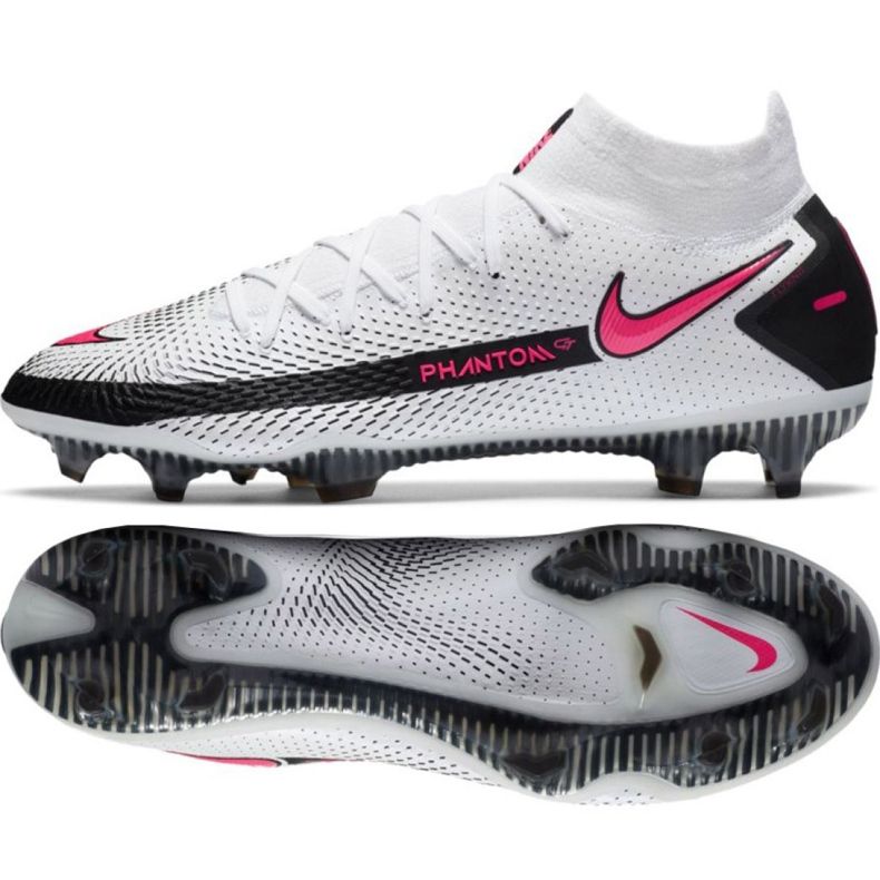 Scarpe da calcio Nike Phantom Gt Elite Df Fg M CW6589-160 multicolore bianca