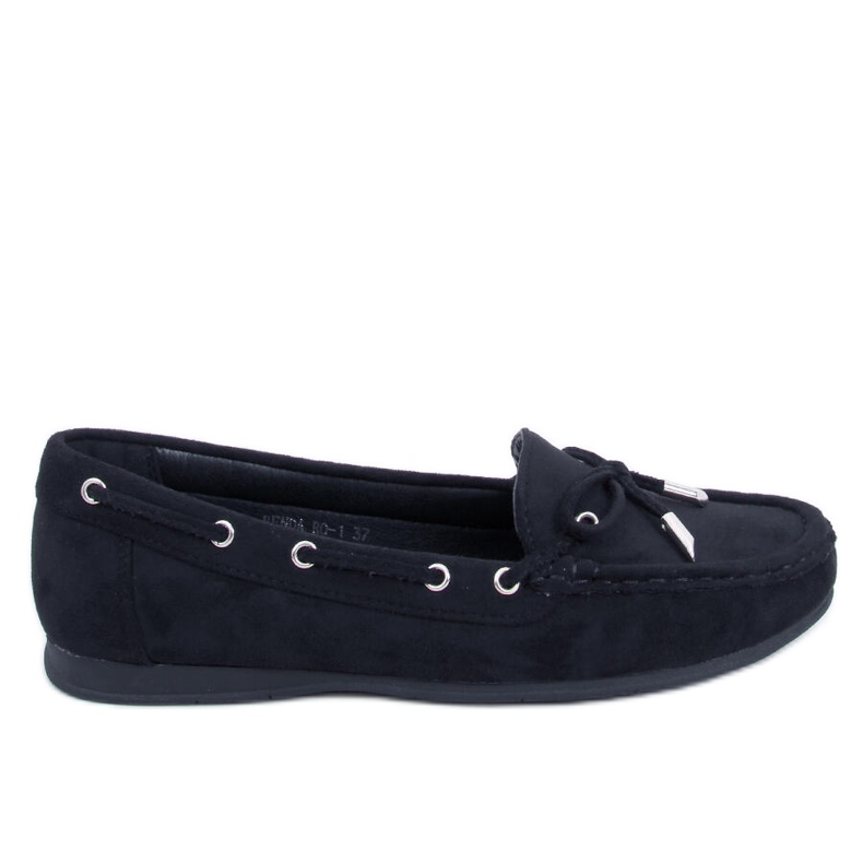 Mocassini neri da donna RQ-1 Black nero