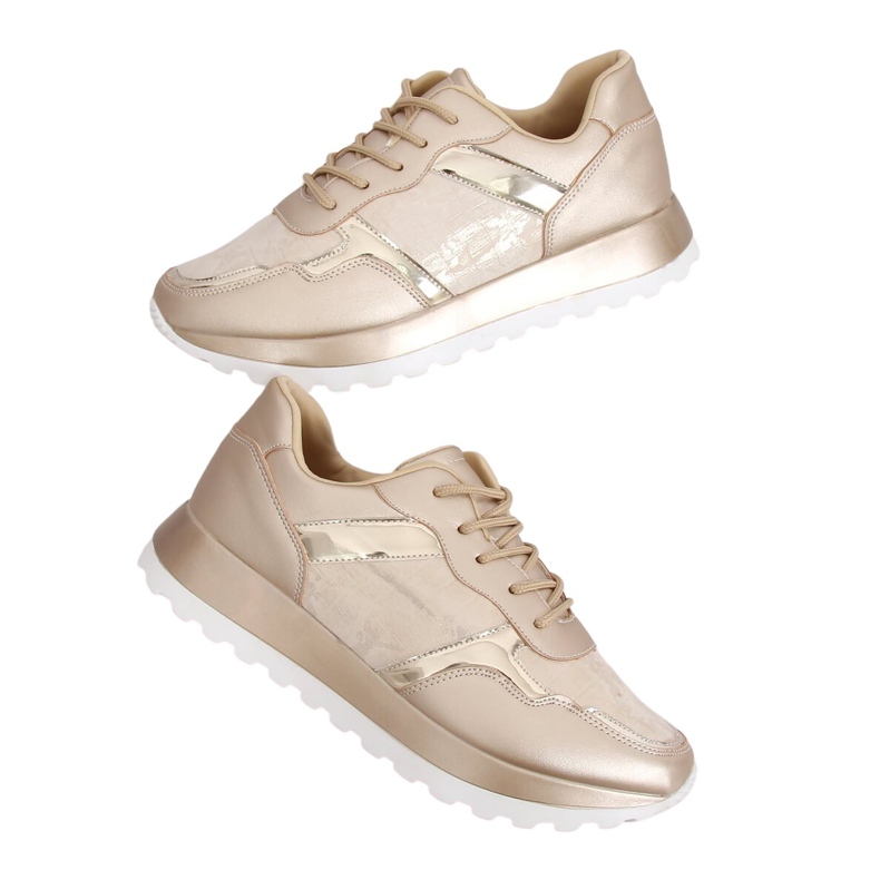 Scarpe sportive da donna oro 2019-447 Oro d'oro giallo