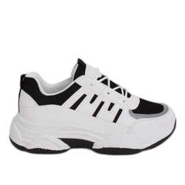 Scarpe sportive da donna bianche e nere BH-001 Black bianco nero