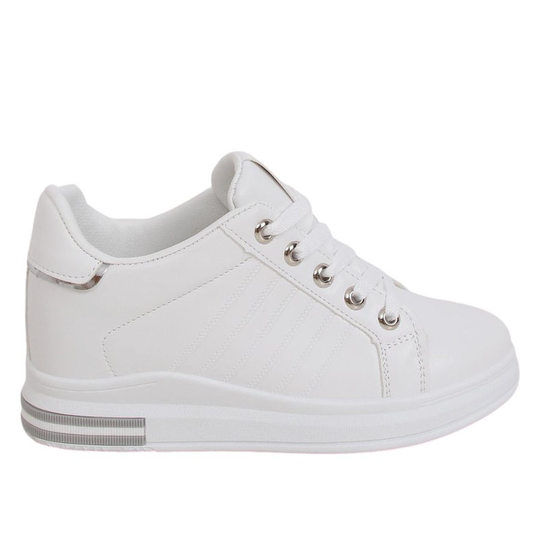White R78 Sneakers bianche su zeppa nascosta bianca