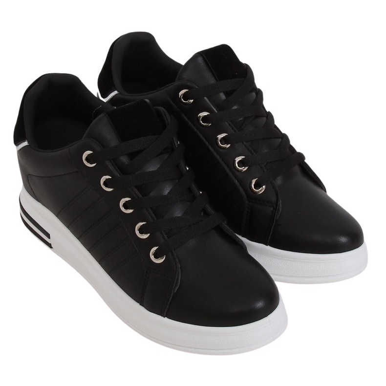 Black R78 Sneakers nere su zeppa nascosta nero