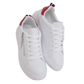 Sneakers da donna bianche KK-206 WHITE/RED bianca rosso