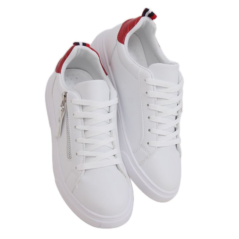 Sneakers da donna bianche KK-206 WHITE/RED bianca rosso