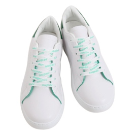 Sneakers da donna bianche 5G-2 Verdi bianco verde