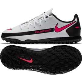 Scarpa da calcio Nike Phantom Gt Club Tf Jr CK8483-160 multicolore bianco