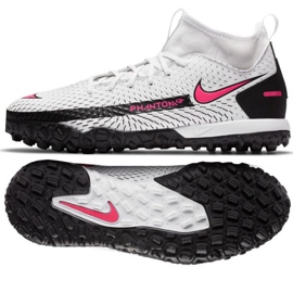 Scarpa da calcio Nike Phantom Gt Academy Df Tf Jr CW6695-160 bianco multicolore
