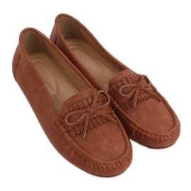 Cammello 9F182 Mocassini da donna color cammello marrone