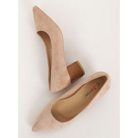 Décolleté con tacco in legno beige CL75P Beige Ii Genere marrone