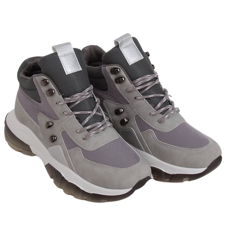 Scarpe sportive alte grigie 2000-C03 Grey grigio