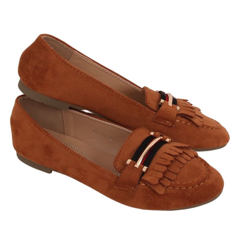 Mocassini da donna cammello 88-381 Camel marrone