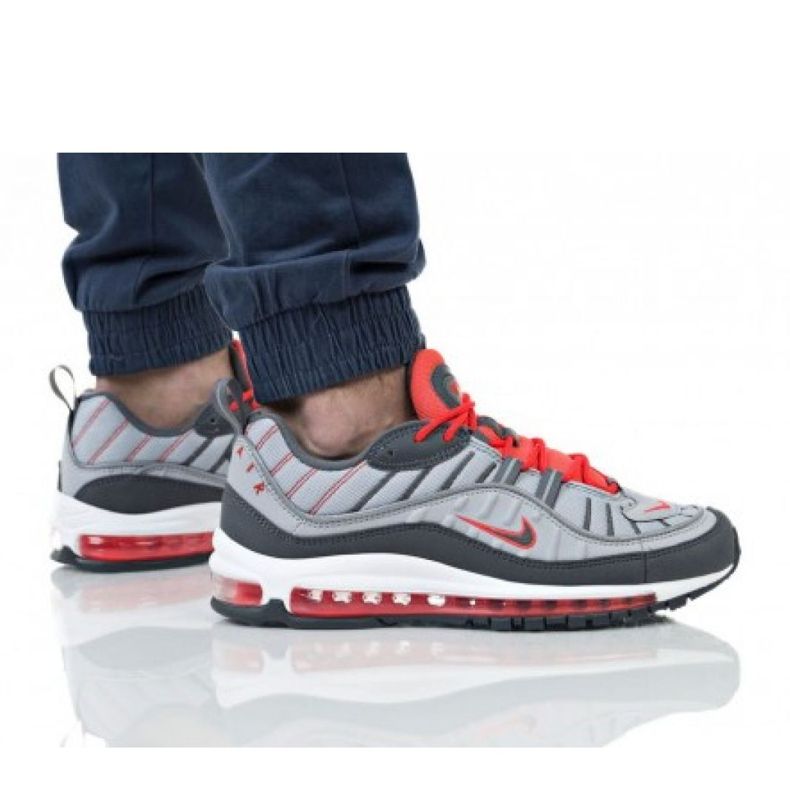 Scarpa Nike Air Max 98 M 640744-006 rosso grigio