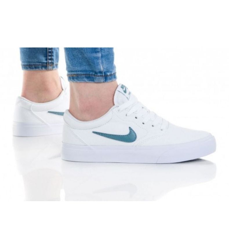Nike Sb Charge Cnvs (GS) Jr CQ0260-100 bianca rosa