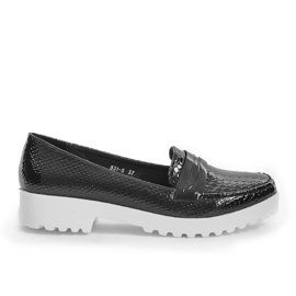 Scarpe slip-on nere con fiocco RS-WED2 nero