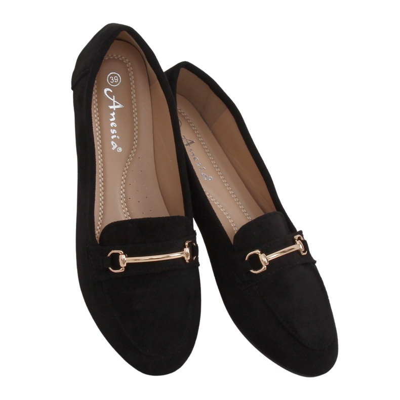 Mocassini da donna neri 88-385 Black nero