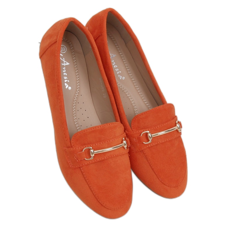 Mocassini da donna arancioni 88-385 Orange arancia