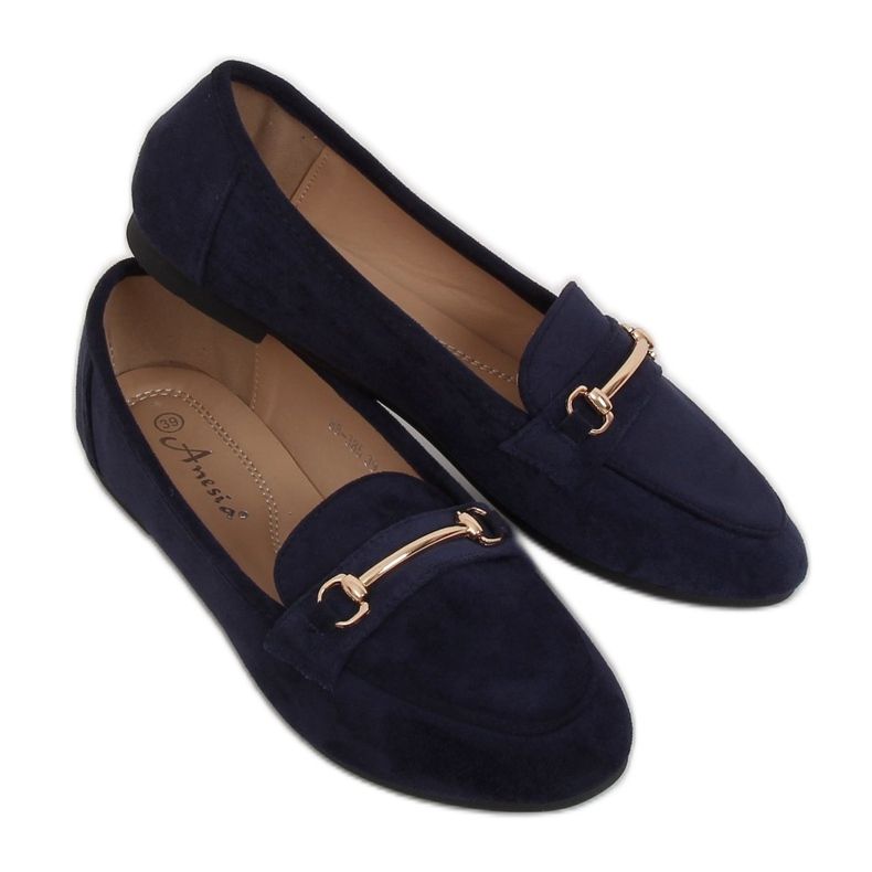 Mocassini da donna blu navy 88-385 Navy