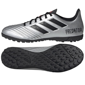 Scarpe da calcio Adidas Predator 19.4 Tf M F35634 argento