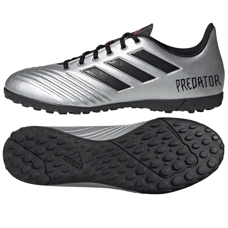 Scarpe da calcio Adidas Predator 19.4 Tf M F35634 d'argento