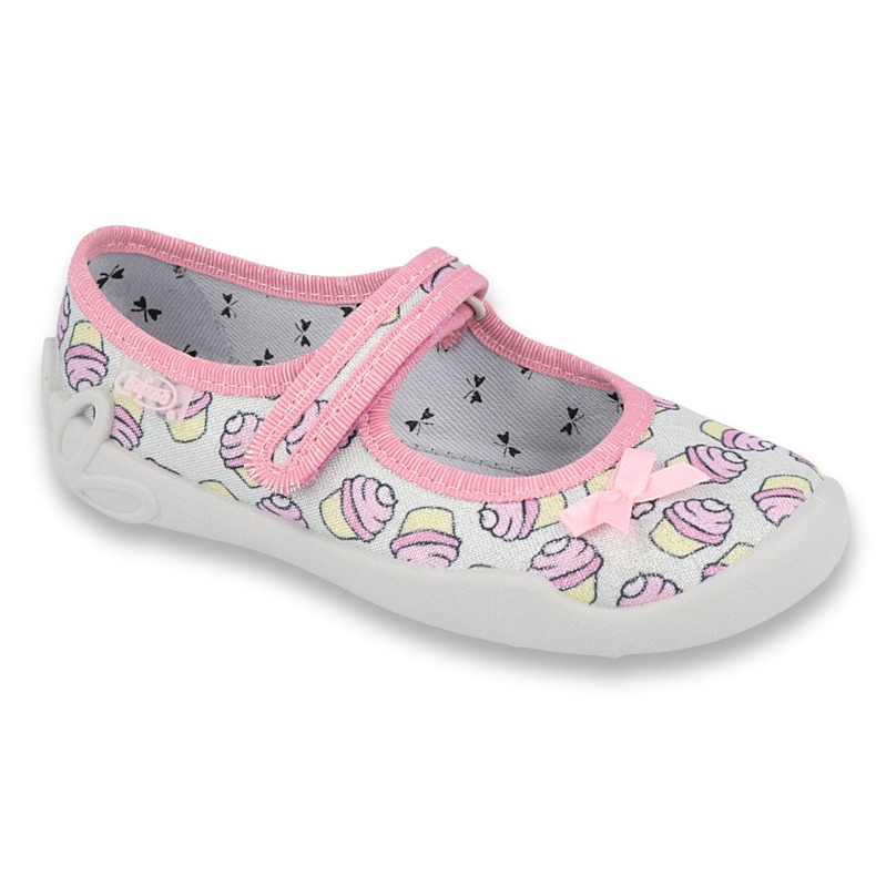 Scarpe per bambini Befado 114X390 rosa grigio