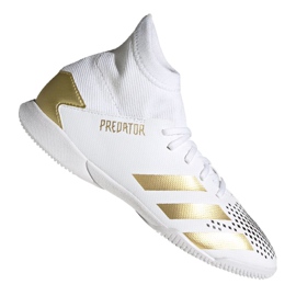Scarpe da calcio Adidas Predator 20.3 In Jr FW9218 grigio/argento, bianco, oro bianco