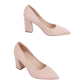 Décolleté sul palo beige 030-22 ES-1 Beige marrone