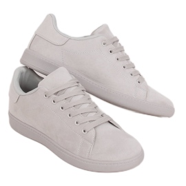 Sneakers da donna in camoscio grigio grigio 6301