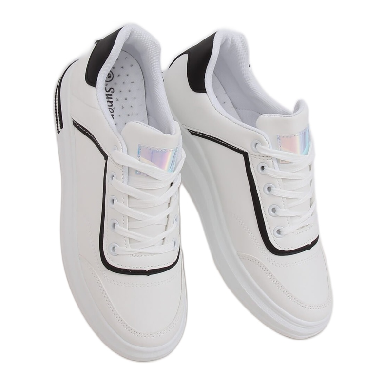 Sneakers da donna bianche 1239-Y Black bianca nero