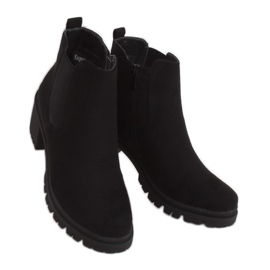 Stivali neri con tacco largo XJ-25 Black nero