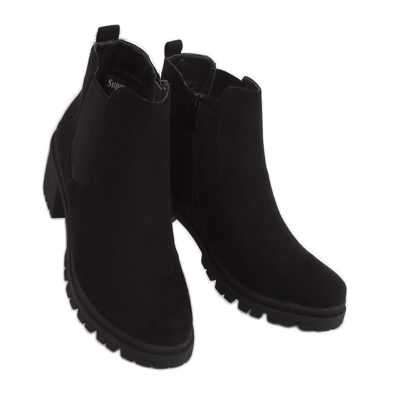Stivali neri con tacco largo XJ-25 Black nero