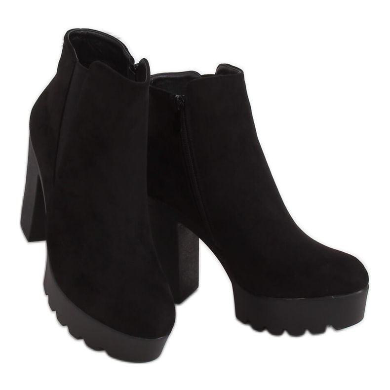 Nero DK51 Stivali con plateau neri